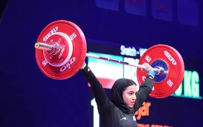 ۲ مدال برای دختران ایران در وزنه‌برداری قهرمانی آسیا