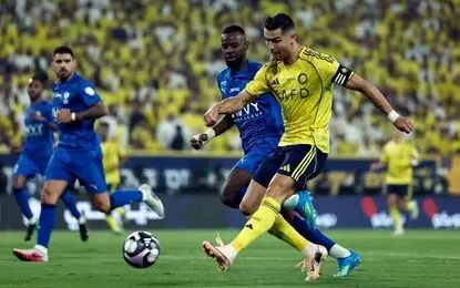 النصر ۱-۱ الهلال؛ یک گل به خودی، جشن قهرمانی رونالدو را به تاخیر انداخت!