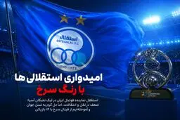 امیدواری استقلالی ها با رنگ سرخ