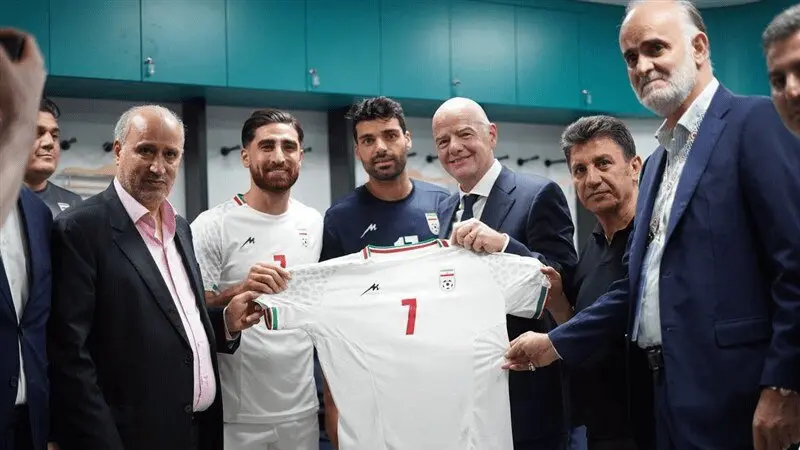 رئیس فیفا پستی درباره تیم ملی فوتبال ایران منتشر کرد‌