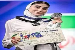 اهید کیانی نایب‌قهرمان شد؛ مدال نقره تکواندو برای ایران