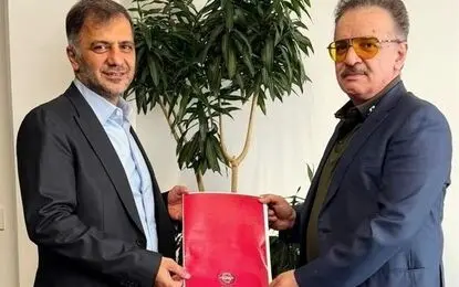 تبریک مهدی تاج به مدیرعامل جدید باشگاه تراکتور