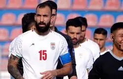 روزبه چشمی بازی با نیوزیلند را از دست داد