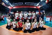 صعود ایران به جمع 8 تیم برتر والیبال نشسته جهان