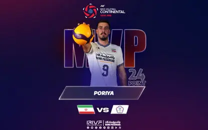 خانزاده امتیازآورترین بازیکن دیدار ایران و چین تایپه  