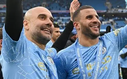 شرط‌بندی جالب گواردیولا با کایل واکر بر سر پیراهن مسی!