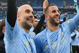 شرط‌بندی جالب گواردیولا با کایل واکر بر سر پیراهن مسی!