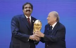 یادگاری بد امیر سابق قطر در جام جهانی