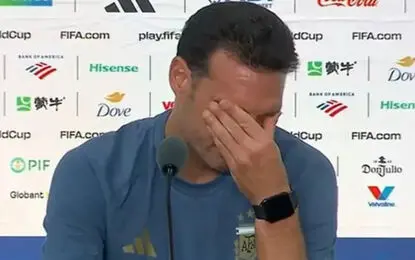 اسکالونی با چشمانی اشک‌بار نشست خبری را ترک کرد؛ آینده سرمربی آرژانتین در هاله‌ای از ابهام