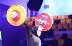 هت‌تریک طلایی مهسا بهشتی در وزنه‌ برداری نوجوانان آسیا