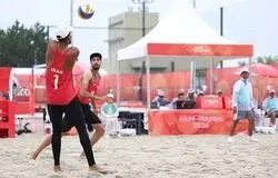ساحلی بازان والیبال حذف شدند

