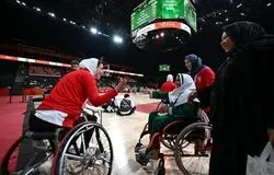 شکست بسکتبال با ویلچر بانوان مقابل ژاپن/ آنا جهانگرد تماشاگر ویژه بازی