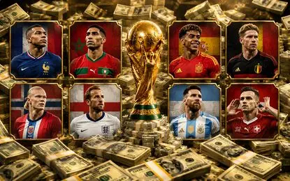 ٨ تیم راه یافته به مرحله یک چهارم نهایی جام جهانی پولدار شدند