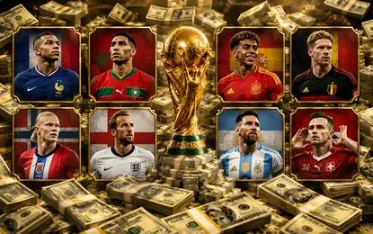 ٨ تیم راه یافته به مرحله یک چهارم نهایی جام جهانی پولدار شدند