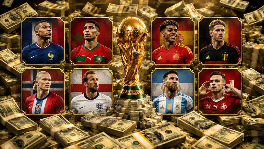 ٨ تیم راه یافته به مرحله یک چهارم نهایی جام جهانی پولدار شدند