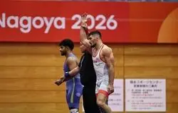 صعود محمد نخودی به مرحله یک چهارم کشتی آزاد