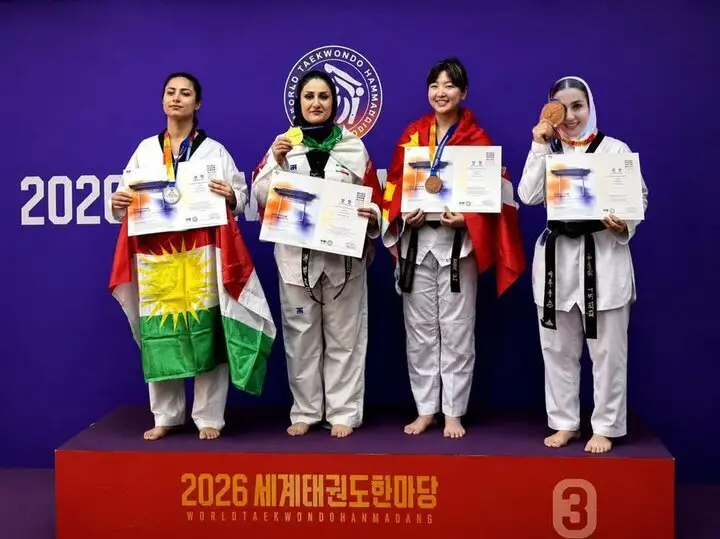 طلای جهانی بر گردن فاطمه عابدی‌نیا