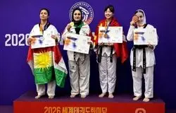 طلای جهانی بر گردن فاطمه عابدی‌نیا