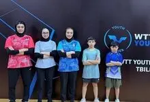 حضور پنج پینگ‌پنگ‌باز ایرانی در کانتندر جوانان گرجستان

