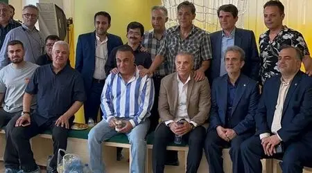 جمع مردان صفحه ورزشی در مراسم سازمان بهزیستی