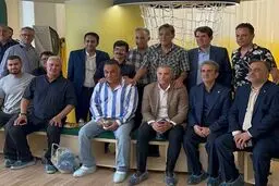 جمع مردان صفحه ورزشی در مراسم سازمان بهزیستی