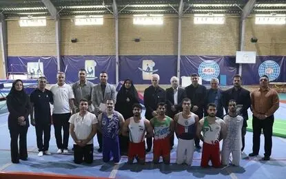 معاون وزیر ورزش در اردوی ژیمناستیک