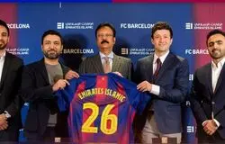 جنجال اسپانسر بارسلونا
