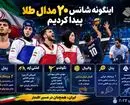 این‌گونه شانس ۲۰ مدال طلا پیدا کردیم