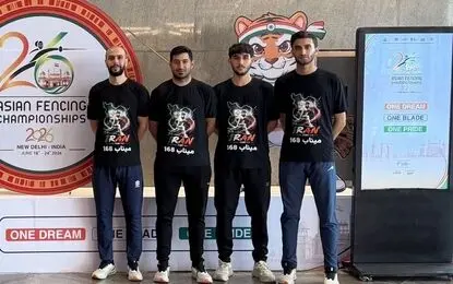 تیم ملی شمشیربازی اپه ایران با ۲ پیروزی به رتبه پانزدهم رسید