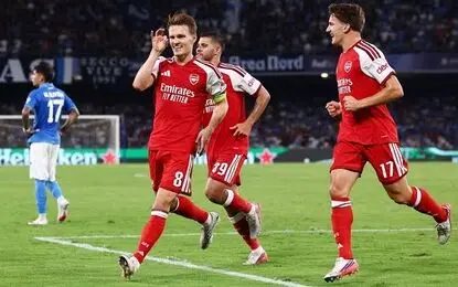 ناپولی 0-1 آرسنال؛ اودگارد به موقع منجی توپچی‌ها شد