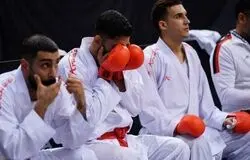مسابقات کاراته قهرمانی آسیا؛ نقره به کومیته تیمی مردان رسید