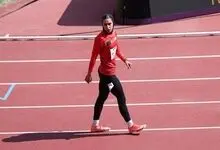 فاطمه محیطی زاده در ۱۰۰ متر با مانع سوم شد