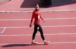 فاطمه محیطی زاده در ۱۰۰ متر با مانع سوم شد