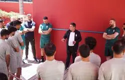 نخستین تمرین ملی‌پوشان در بدو ورود به مکزیک