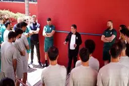 نخستین تمرین ملی‌پوشان در بدو ورود به مکزیک